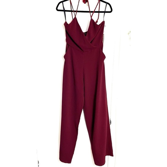 MARY & MO Women’s Ox Blood Jumpsuit - Small - Picture 2 of 10